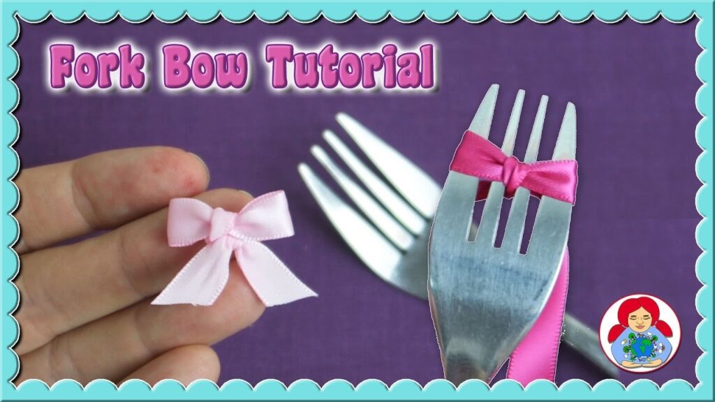How To Make A Bow With A Fork Super Cute And Easy DIY YouTube
