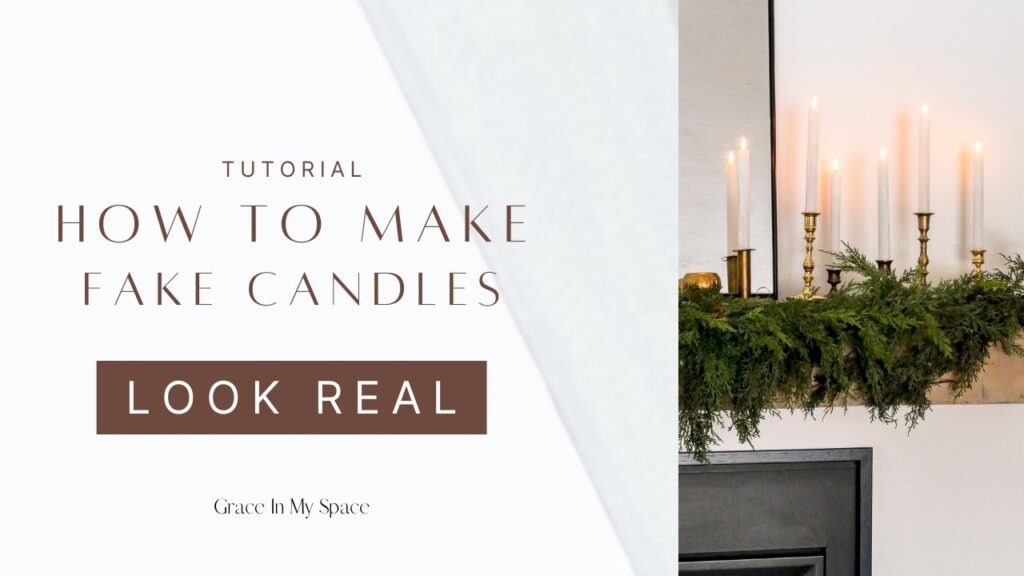 How To Make Fake Candles Look Real Simple DIY Home Decor YouTube