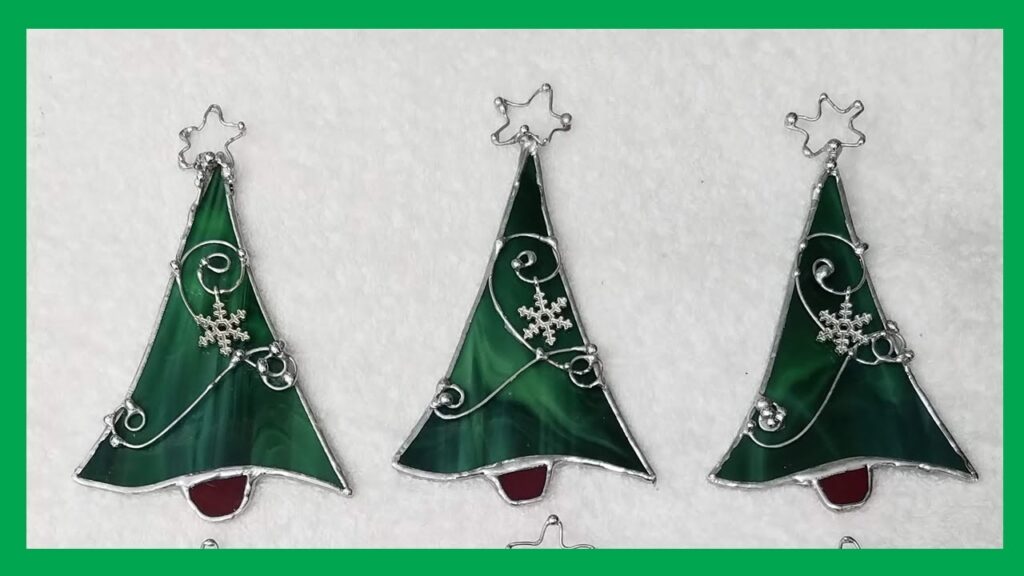How To Make Stained Glass Christmas Tree Ornaments Assembly Line YouTube