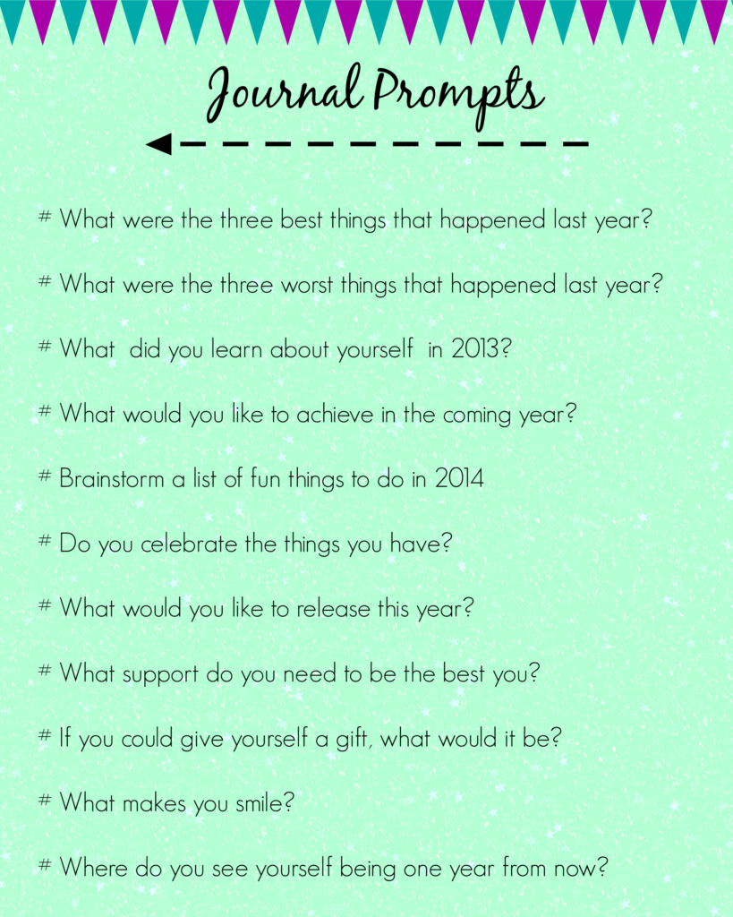 Journaling Prompts For New Year
