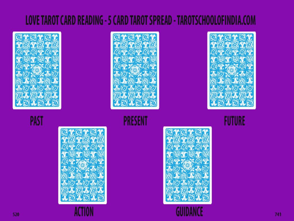 Love Tarot Card Reading 5 Card Tarot Spread Tarot School Of India