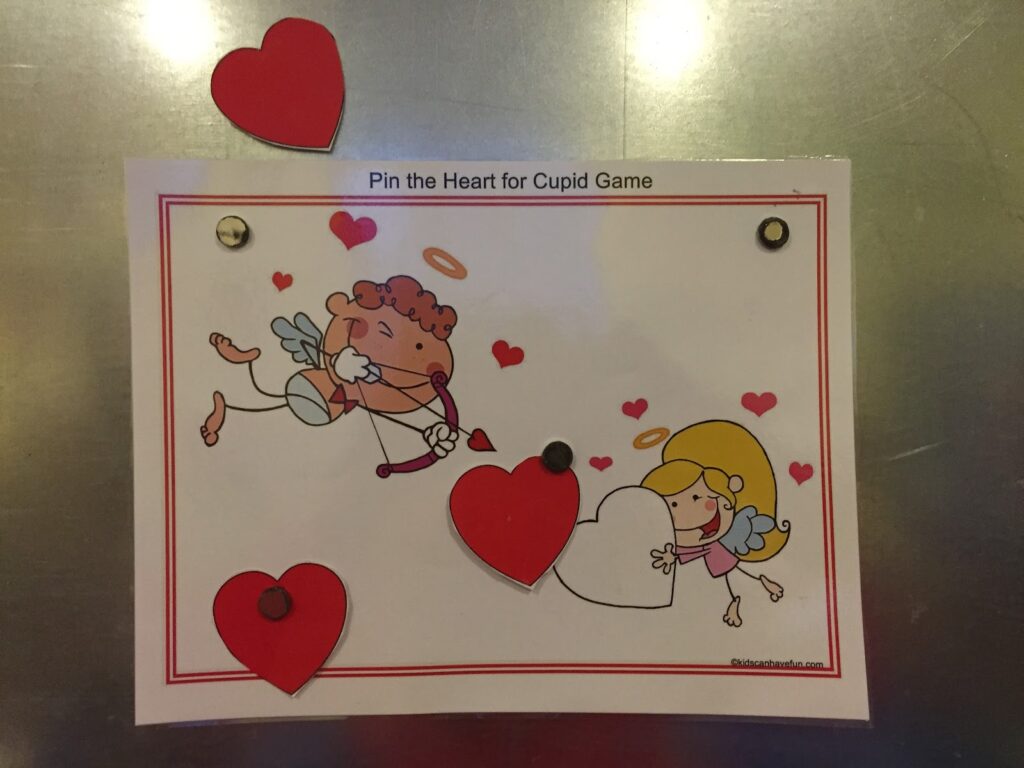 Morning Light Preschool Pin The Heart For Cupid