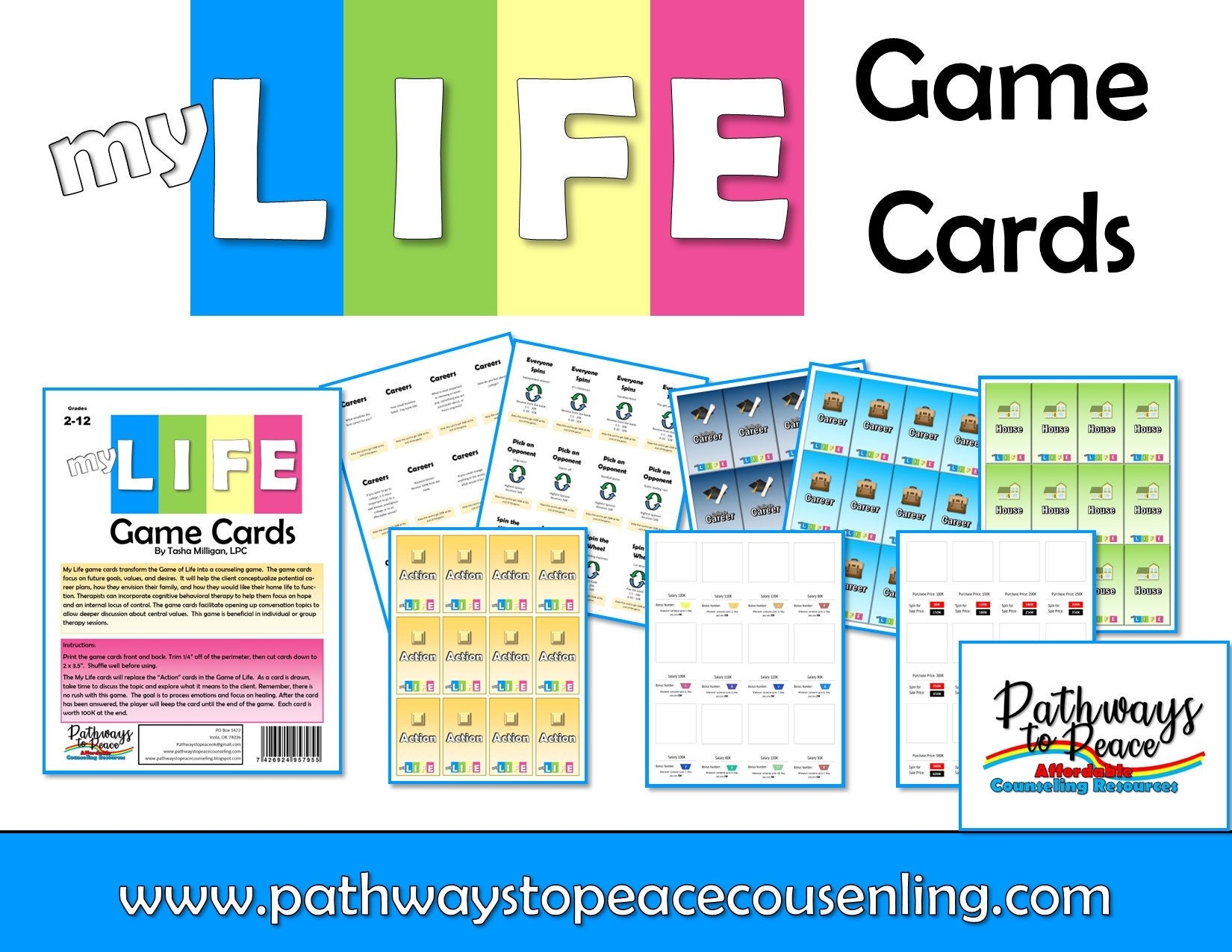 Game Of Life Printable Cards Free Printable Templates