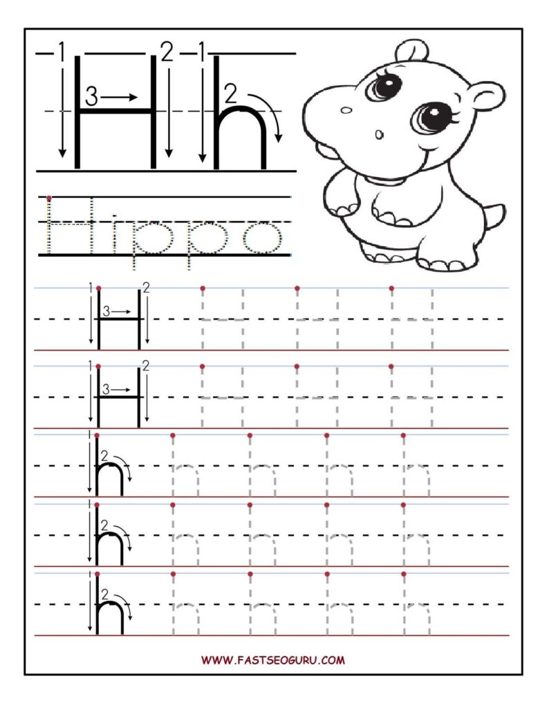 Pin By Mag On LETTER H Preschool Activities Preschool Writing Alphabet Worksheets Preschool Alphabet Preschool