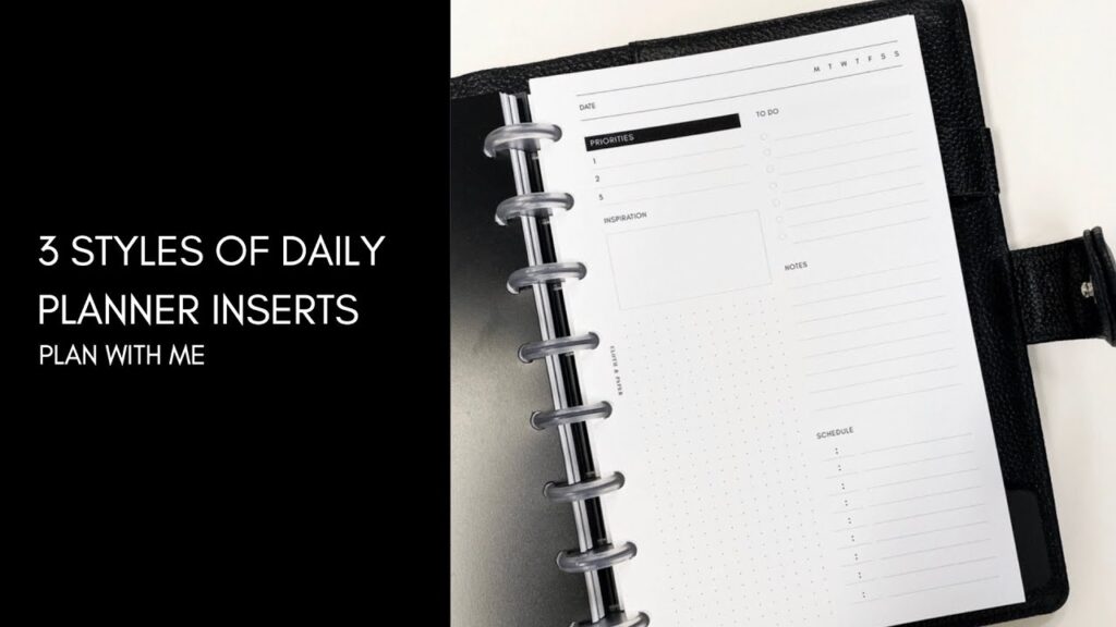 Plan With Us Daily Planner Inserts Cloth Paper YouTube