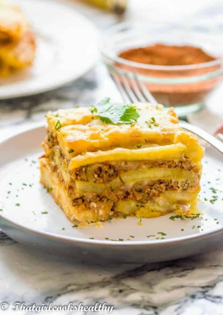 Plantain Lasagna Pastel n Dairy Free That Girl Cooks Healthy