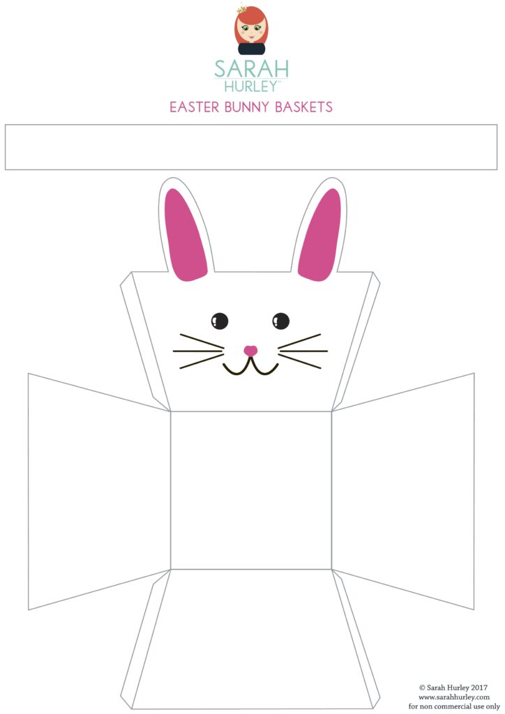 Printable Easter Bunny Baskets Sarah Hurley Blog