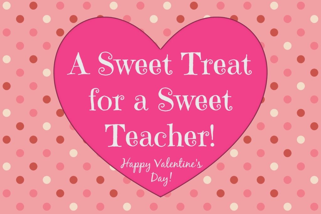 Simple Teacher Valentine With Free Printable Tag Printable Valentines Cards Free Printable Valentines Cards Teacher Valentine