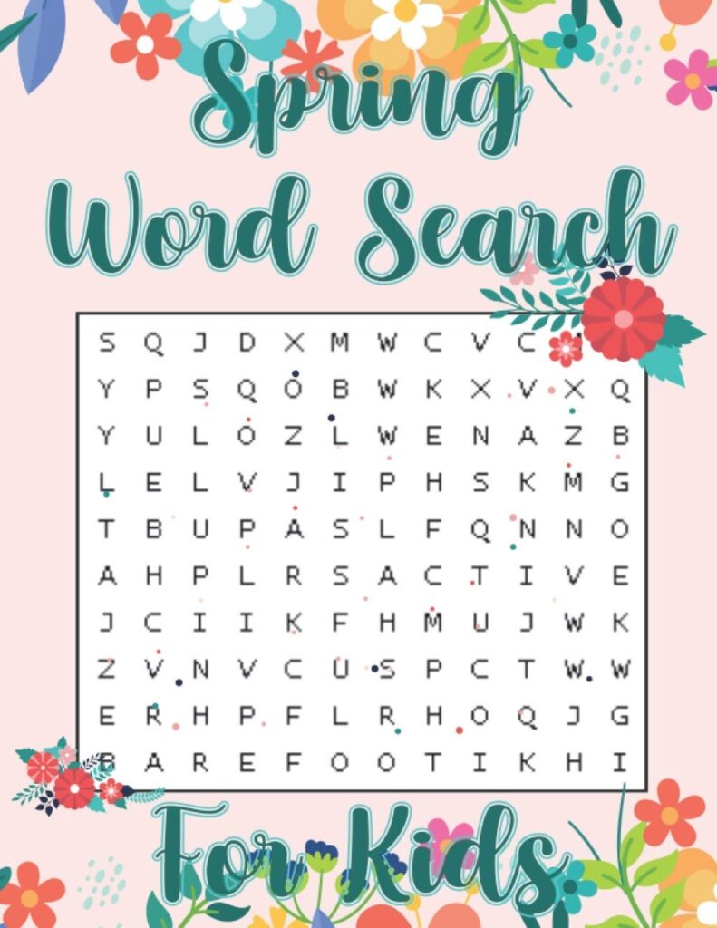 Spring Word Search For Kids Hello Spring Word Search Puzzle Book Gift For Spring Season Lover Place Word Search Amazon de B cher