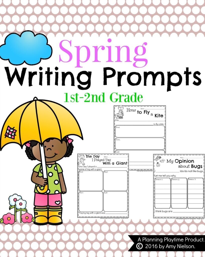 Spring Writing Prompts For First Grade Planning Playtime
