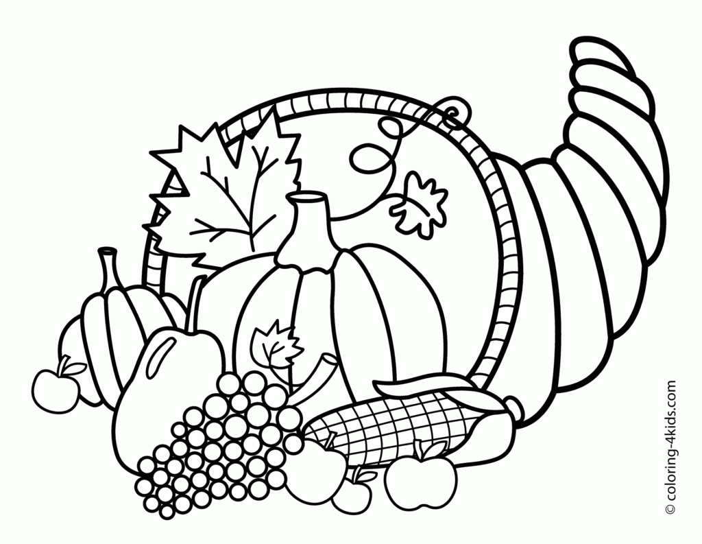 Thanksgiving Coloring Pages To Print For Free Coloring Home