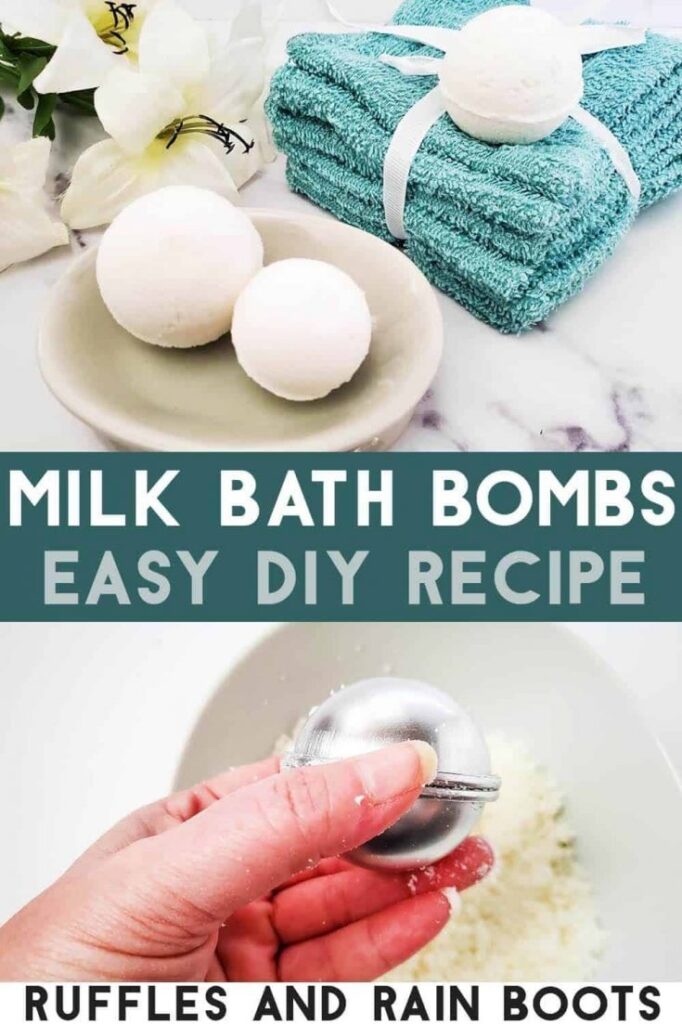 This DIY Milk Bath Bomb Recipe Is Pampering Ruffles And Rain Boots