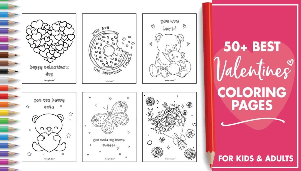 Valentines Day Coloring Pages 50 Free Printables To Color World Of Printables