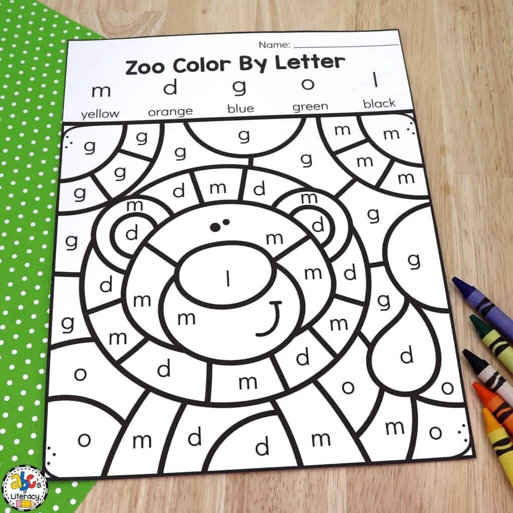 Zoo Color By Letter