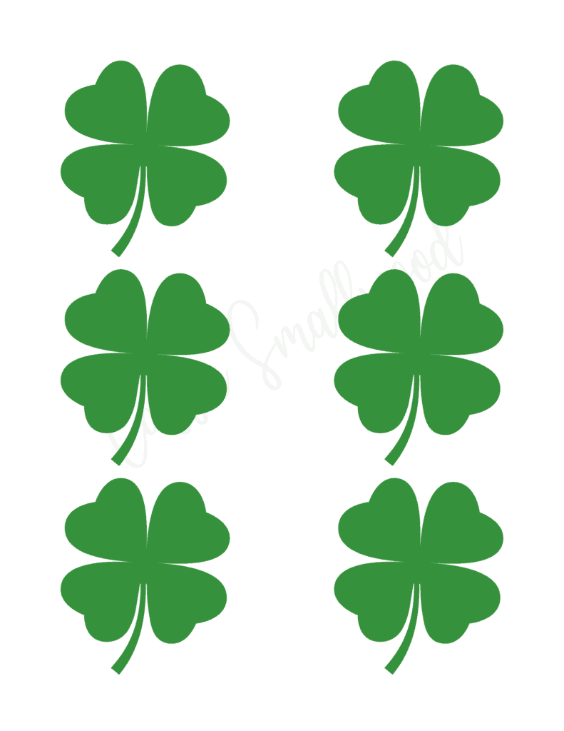 12 Cute Four Leaf Clover Printable Templates FREE Cassie Smallwood