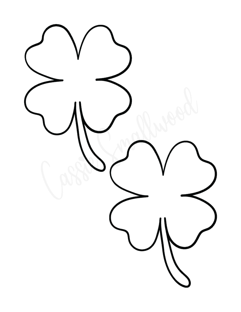 Four Leaf Clover Free Printable