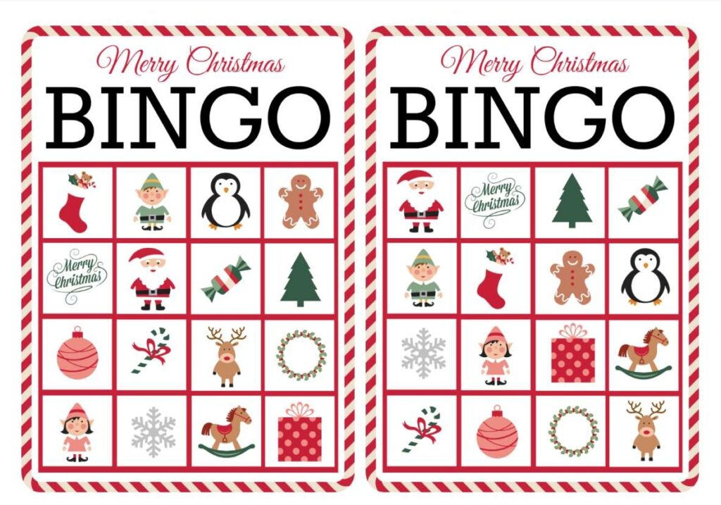 12 Free Printable Christmas Bingo Games For The Family