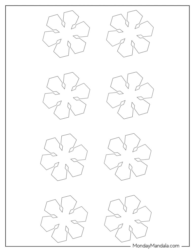 150 Paper Snowflake Templates Free PDF Printables 