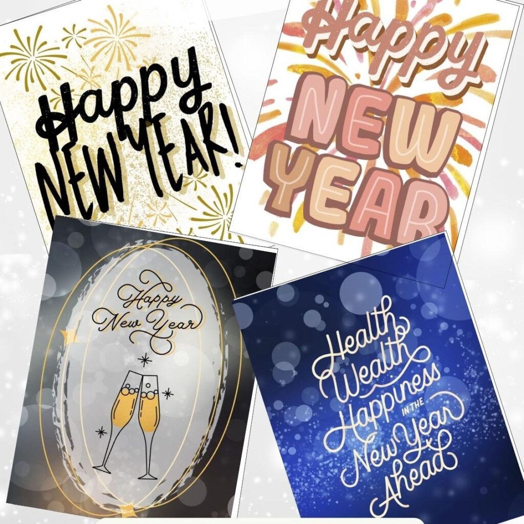 Free Printable New Years Cards