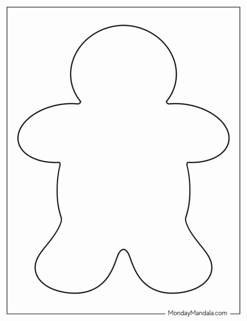 48 Gingerbread Man Templates Free PDF Printables 