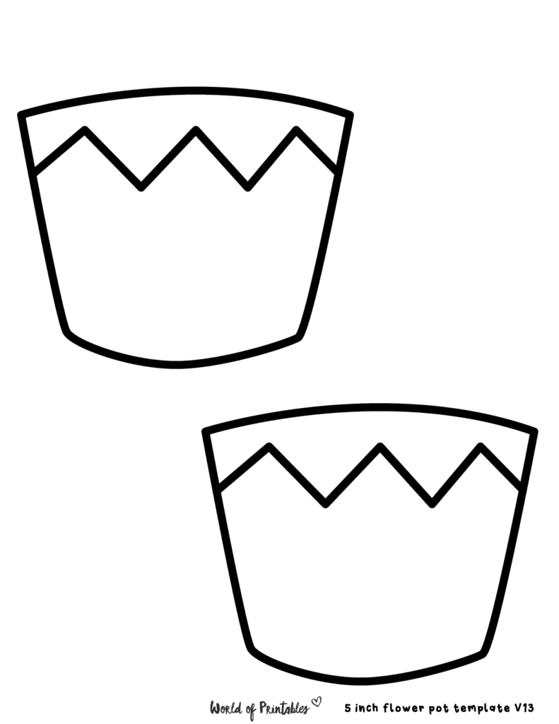 Template For A Flower Pot