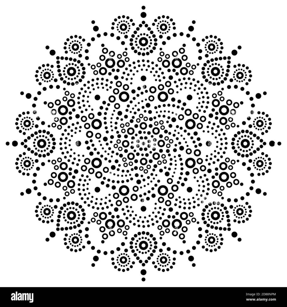 Dot Art Black And White