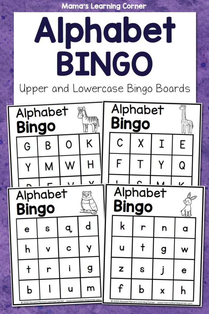 Alphabet Bingo Mamas Learning Corner