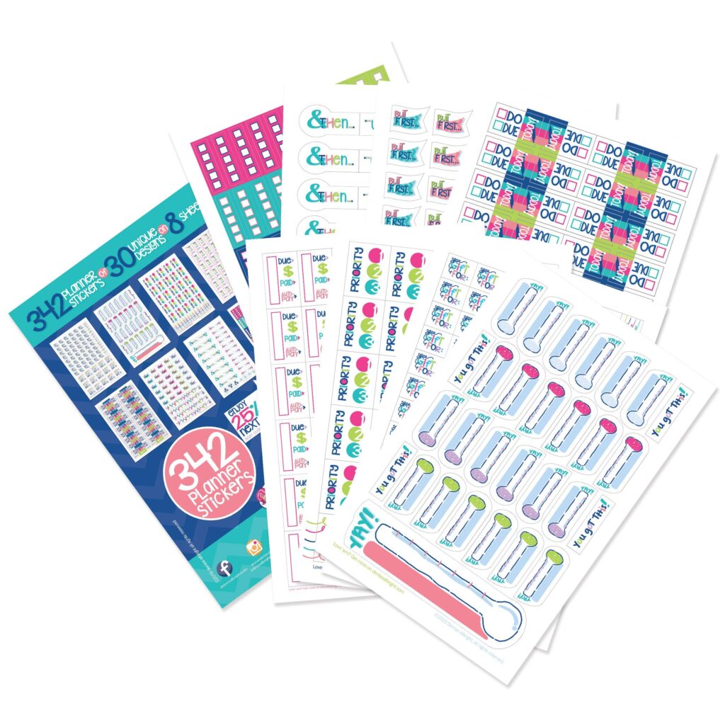 Amazon 342 Planner Stickers Get It Done Collection For Calendars And Planners Checklists For Home Work Projects Events To Do Due Dates Gift Giving Goal Tracking Reminders Toys Games