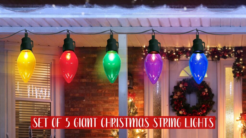 Giant Light Bulb Christmas Decorations