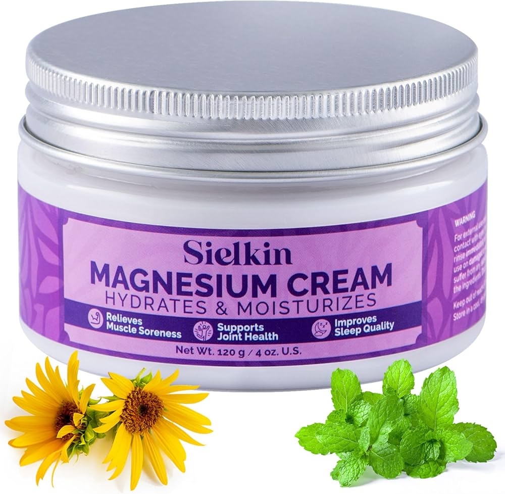 Amazon Topical Magnesium Lotion Leg Cream Organic Magnesium Butter For Sweet Sleep Restless Leg Hippie Feet Arms Chest Muscle Pain Calm Moisturizing Relief Cream Day And Night Fast Absorption 4 Oz Beauty 