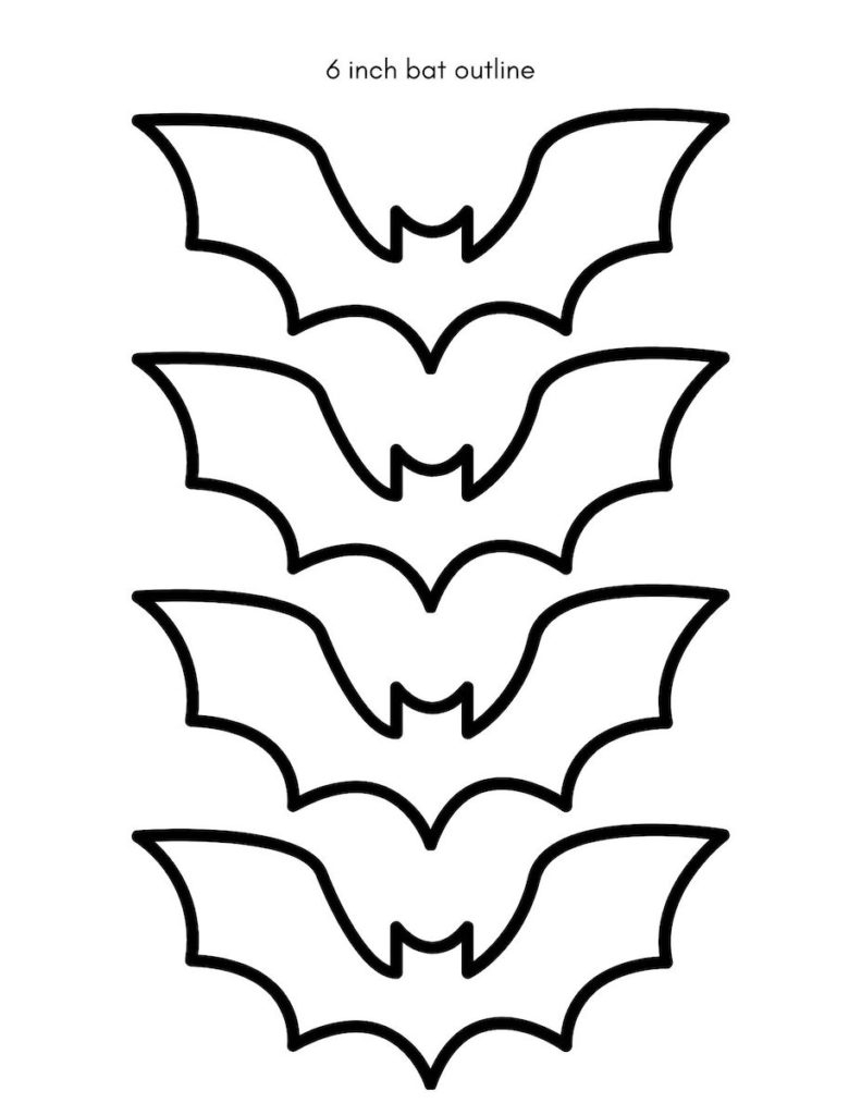 Bat Template For Halloween Crafts And Decorations OriginalMOM