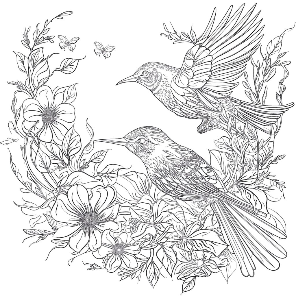 Birds Coloring Pages Coloring Pages Mimi Panda