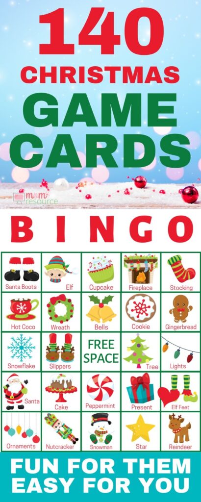 Christmas Printable Bingo Cards For Up To 140