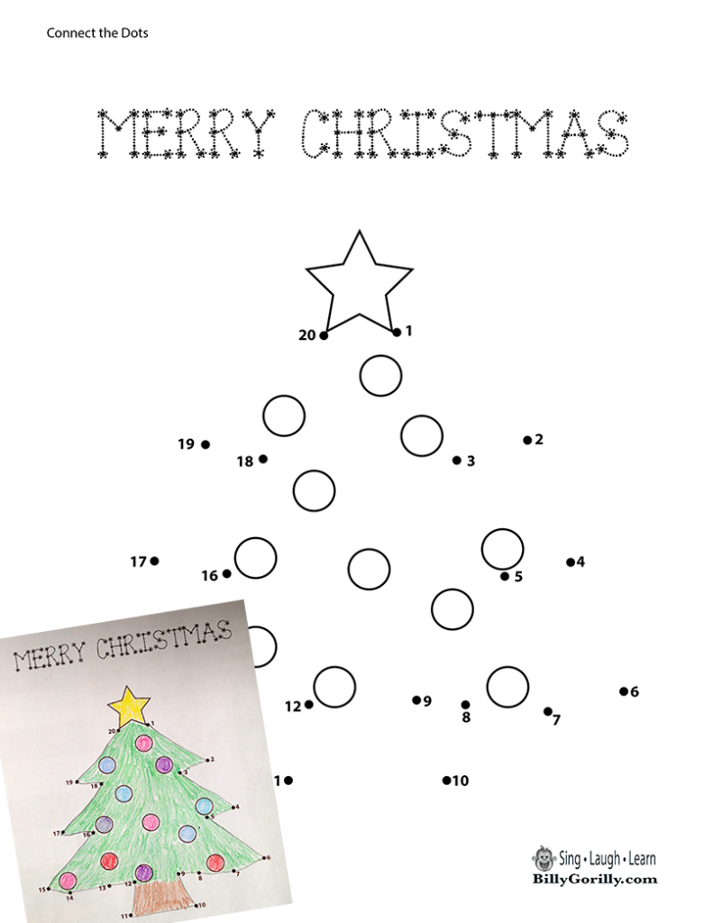 Dot To Dot Christmas Printables