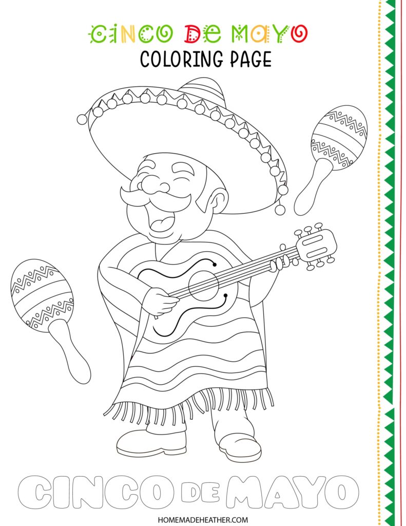 Cinco De Mayo Kindergarten Worksheets