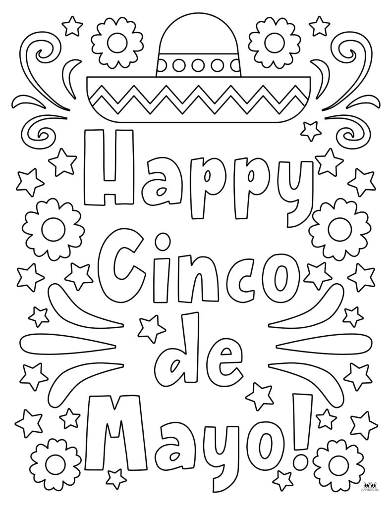 Cinco De Mayo Coloring Pages 25 FREE Pages Printabulls