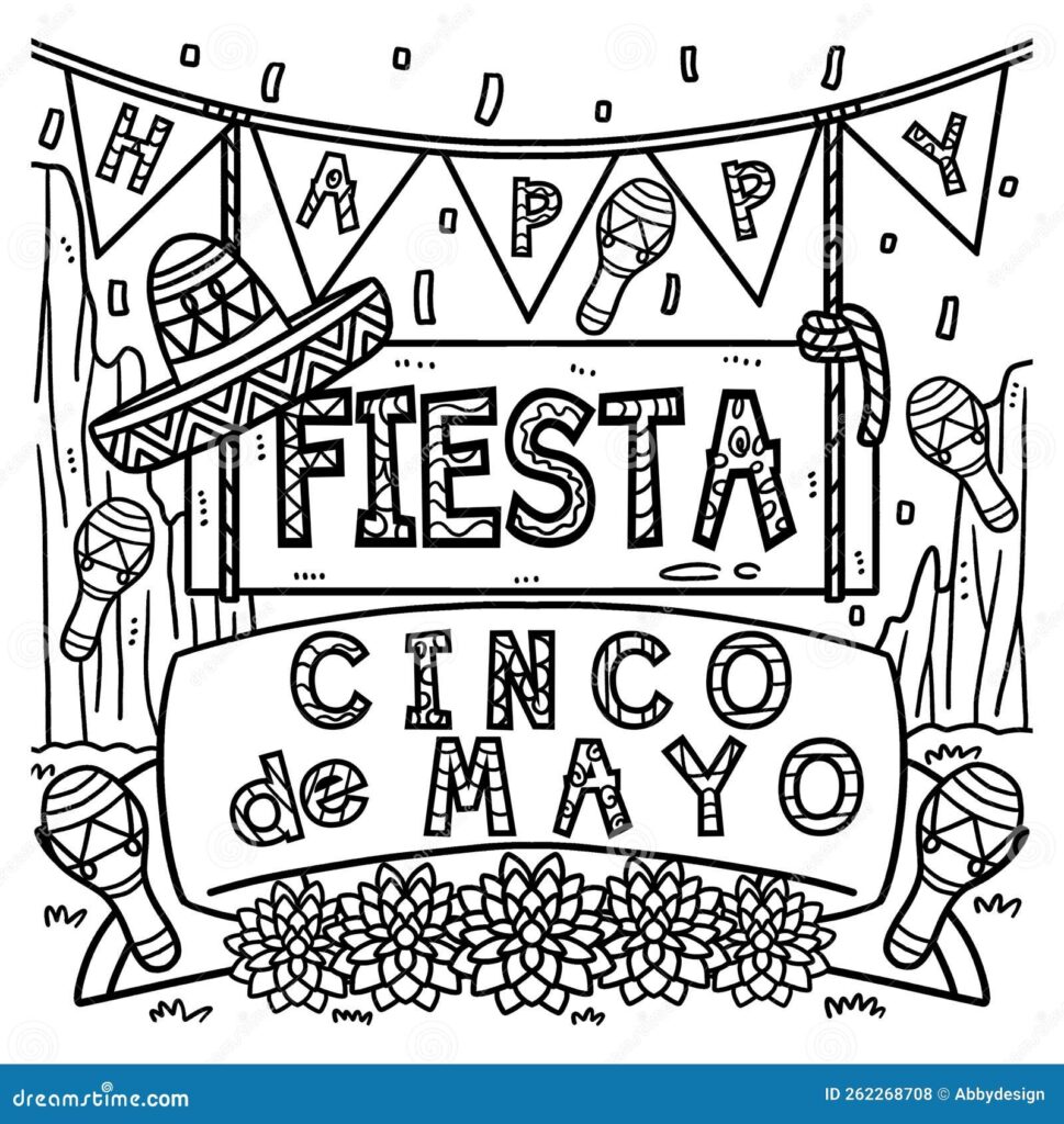 Cinco De Mayo Color Sheet