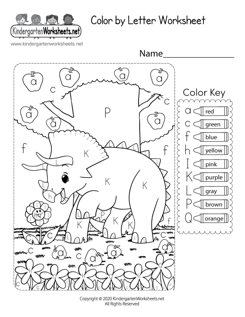 Color By Letter Worksheet Free Printable Digital PDF