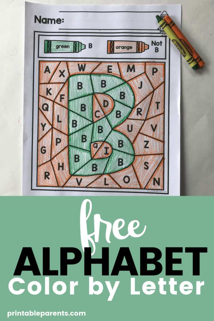 Color By Letter Worksheets Printable Parents