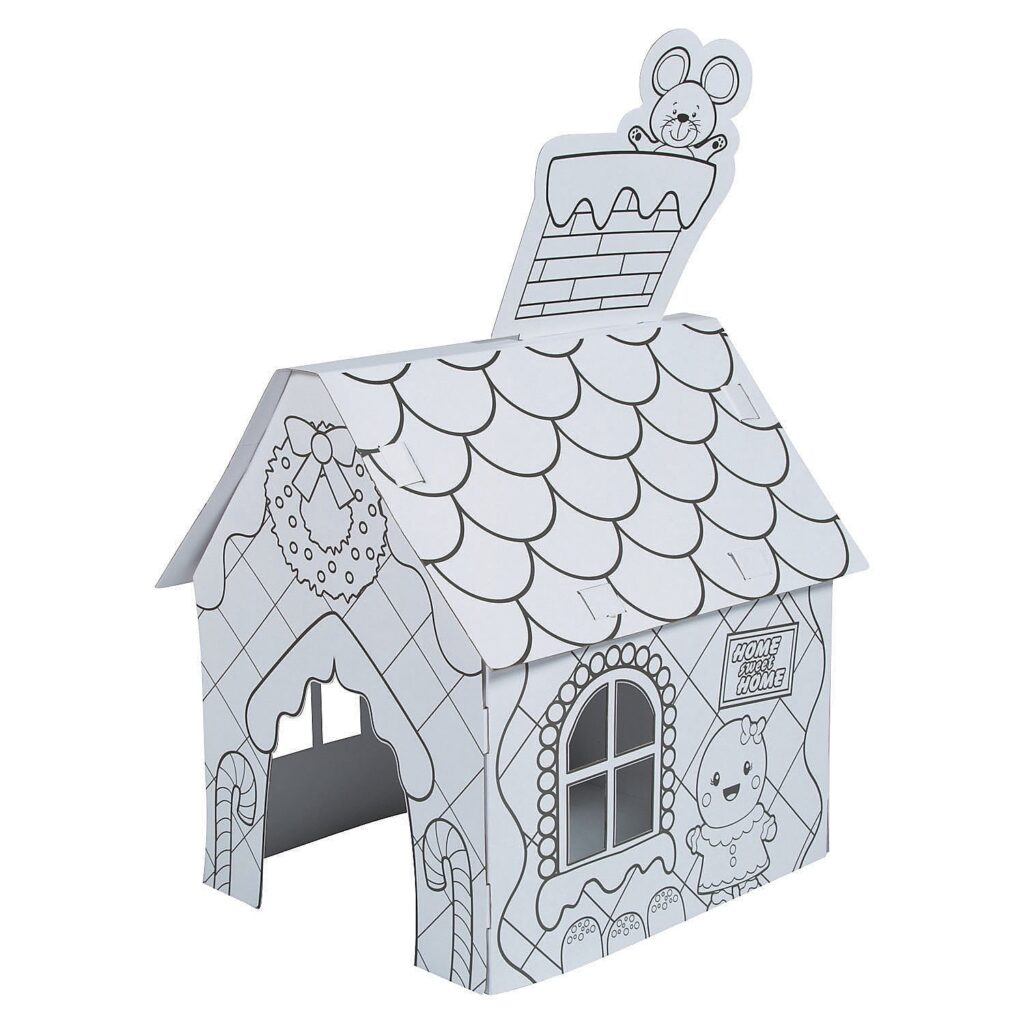 Color Your Own Gingerbread Playhouse 1Pc Craft Kits 1 Piece Walmart