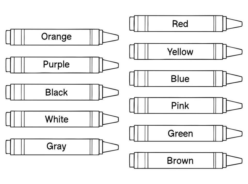 Crayon Shape 10 Free PDF Printables Printablee