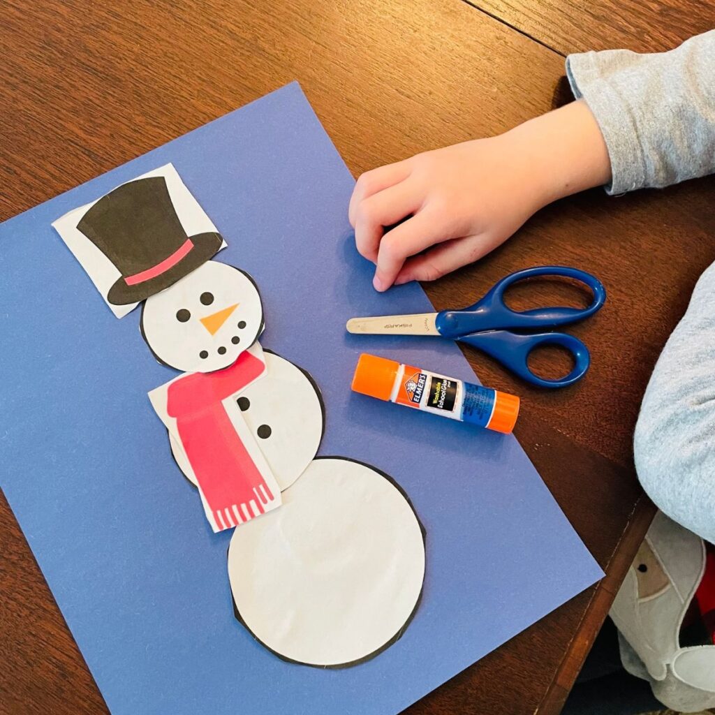  Cut Out And Build A Snowman Printable Free 