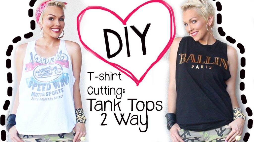 DIY How To Cut A T Shirt 2 Ways Into A Tank Top Kandee Johnson YouTube