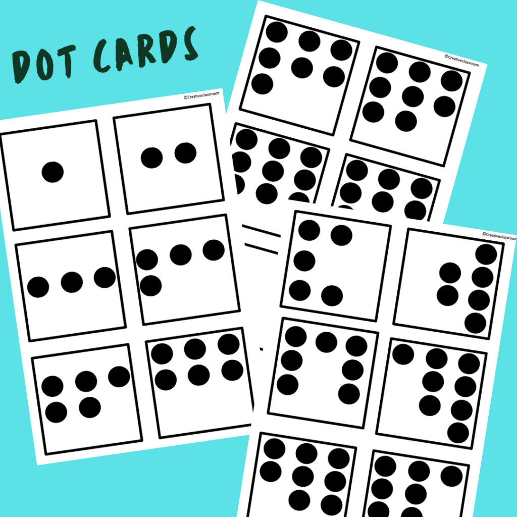 Dot Cards 1 10 Teacha 