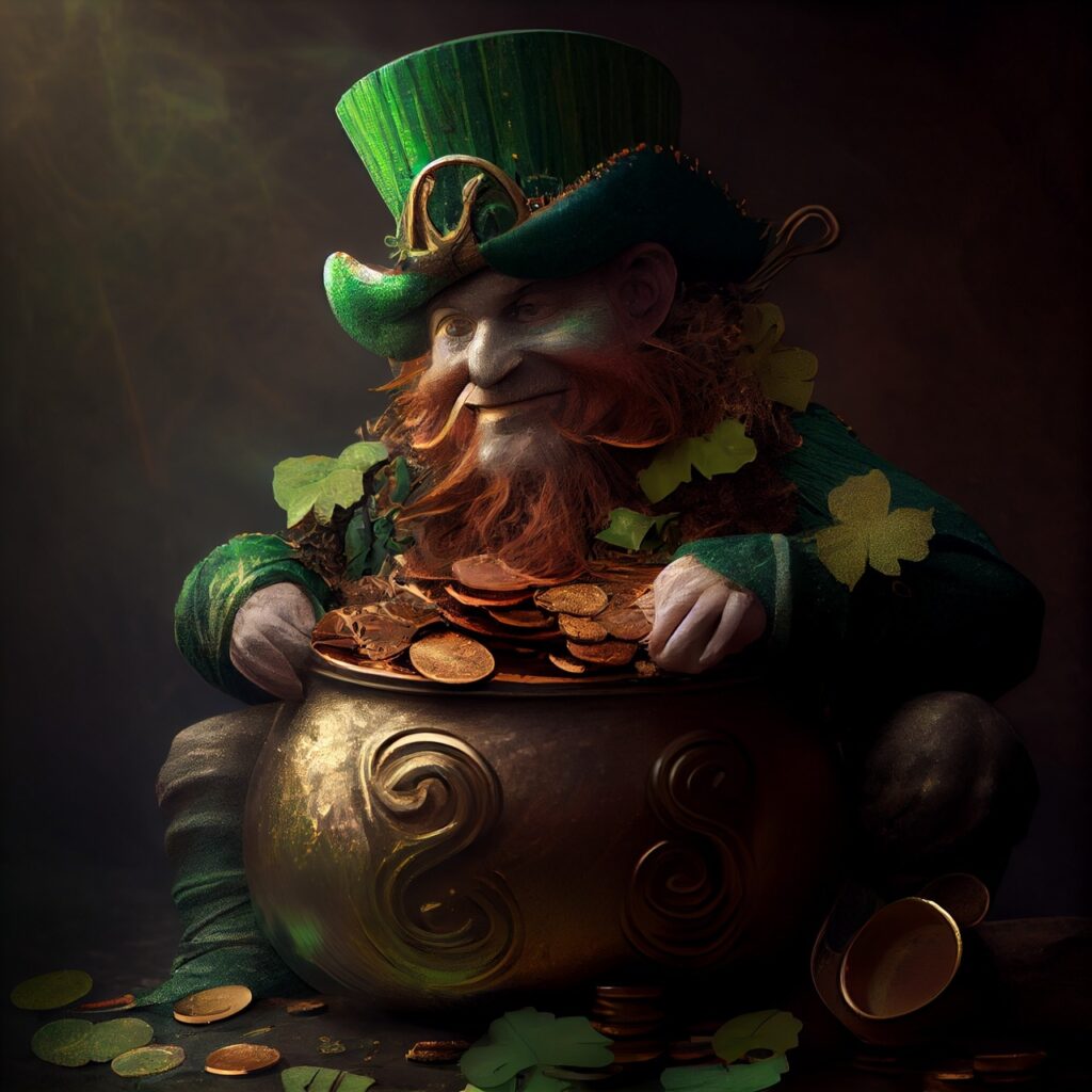 Leprechaun And Pot Of Gold