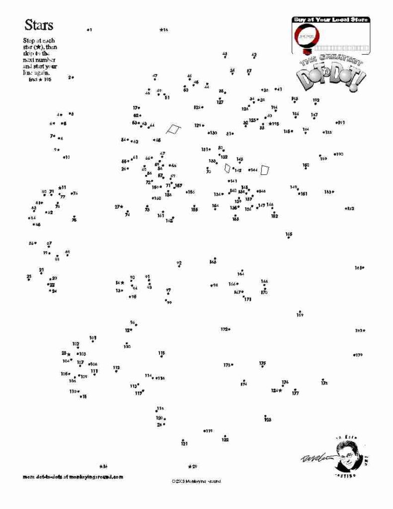 Downloadable Dot to Dot Puzzles