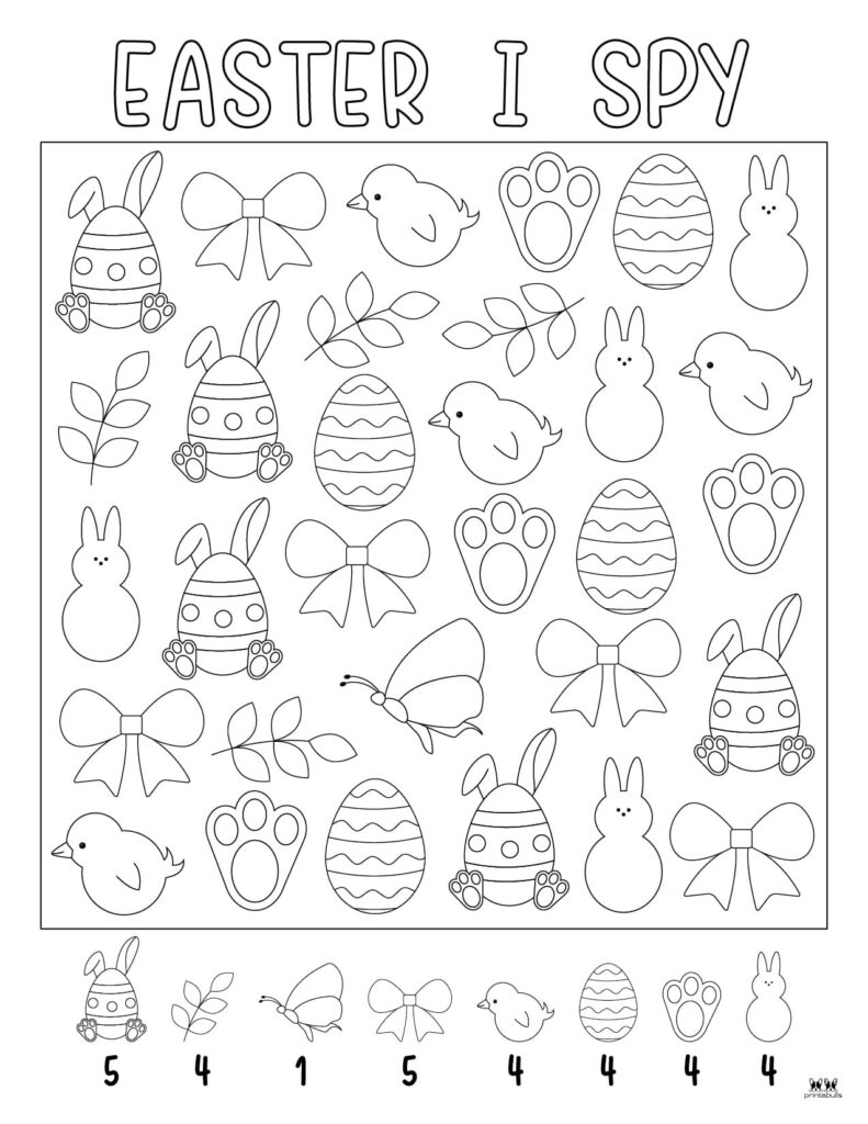 Easter I Spy 4 FREE Printables Printabulls