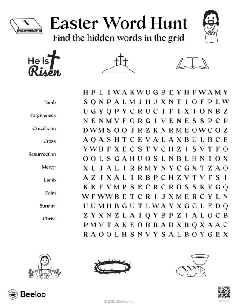 Easter Word Hunt Beeloo Printable Crafts And Activities For Kids