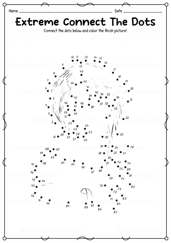 Free 100 Connect The Dots Worksheet Download Free 100 Connect The Dots Worksheet Png Images Free Worksheets On Clipart Library