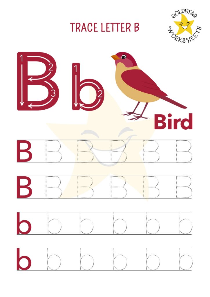 Free Letter B Tracing Worksheets Super Cute And Engaging For Kids 